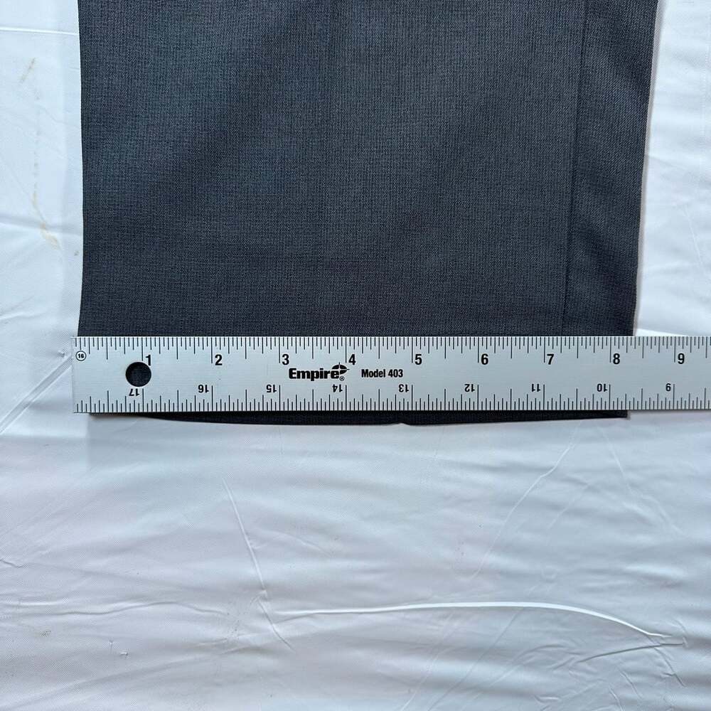 Haggar Cool Right Performance Flex Mens Dress Pants  Straight Leg Gray 38x30 - Picture 5 of 10